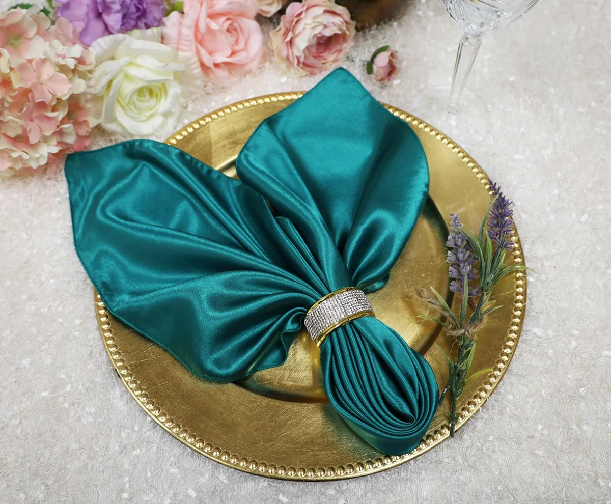 20"x20" Satin Napkins - Oasis (10pcs/pk) - Image 2